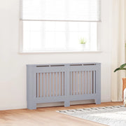 Copertura per radiatori 2 pcs Grigio 152 x 19 x 81,5cm