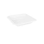 Sottovaso Quadrato per Vasi da Piante Quadro Interno Esterno Giardino Idel Colore: Bianco, Formato: 37 cm