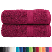 Asciugamani per ospiti Premium SOLUND 2 pz Bordeaux 30x50 cm 600 g/m² 137206