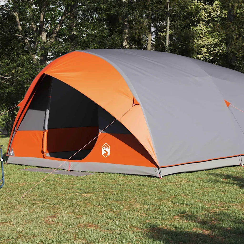 Tenda tunnel Grigio e arancione 500 x 348 x 200 cm taffetà 42001171