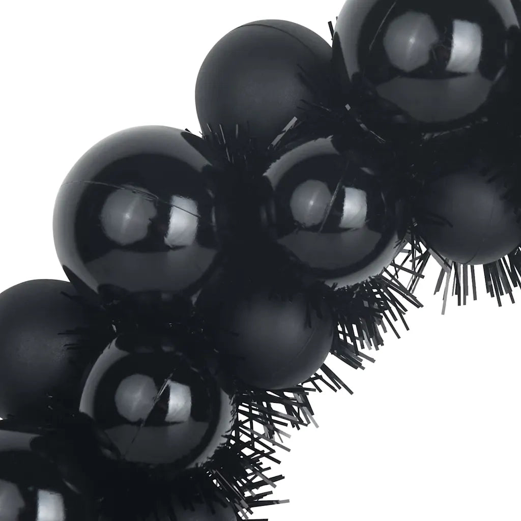 Corone di Palline di Natale 2 pcs Nero 33 x 33 x 7 cm 42019678