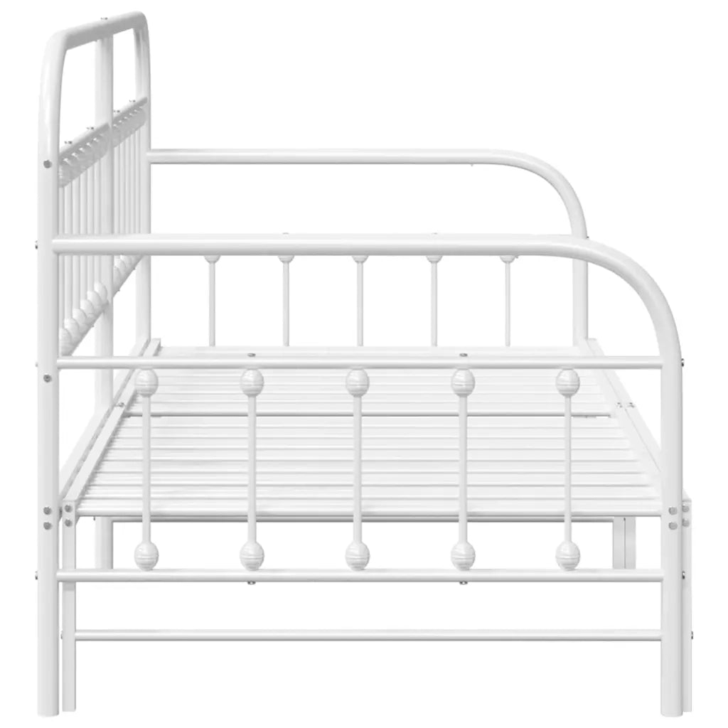 Struttura per letto di giorno-Giroletto Bianco 90 x 190 cm