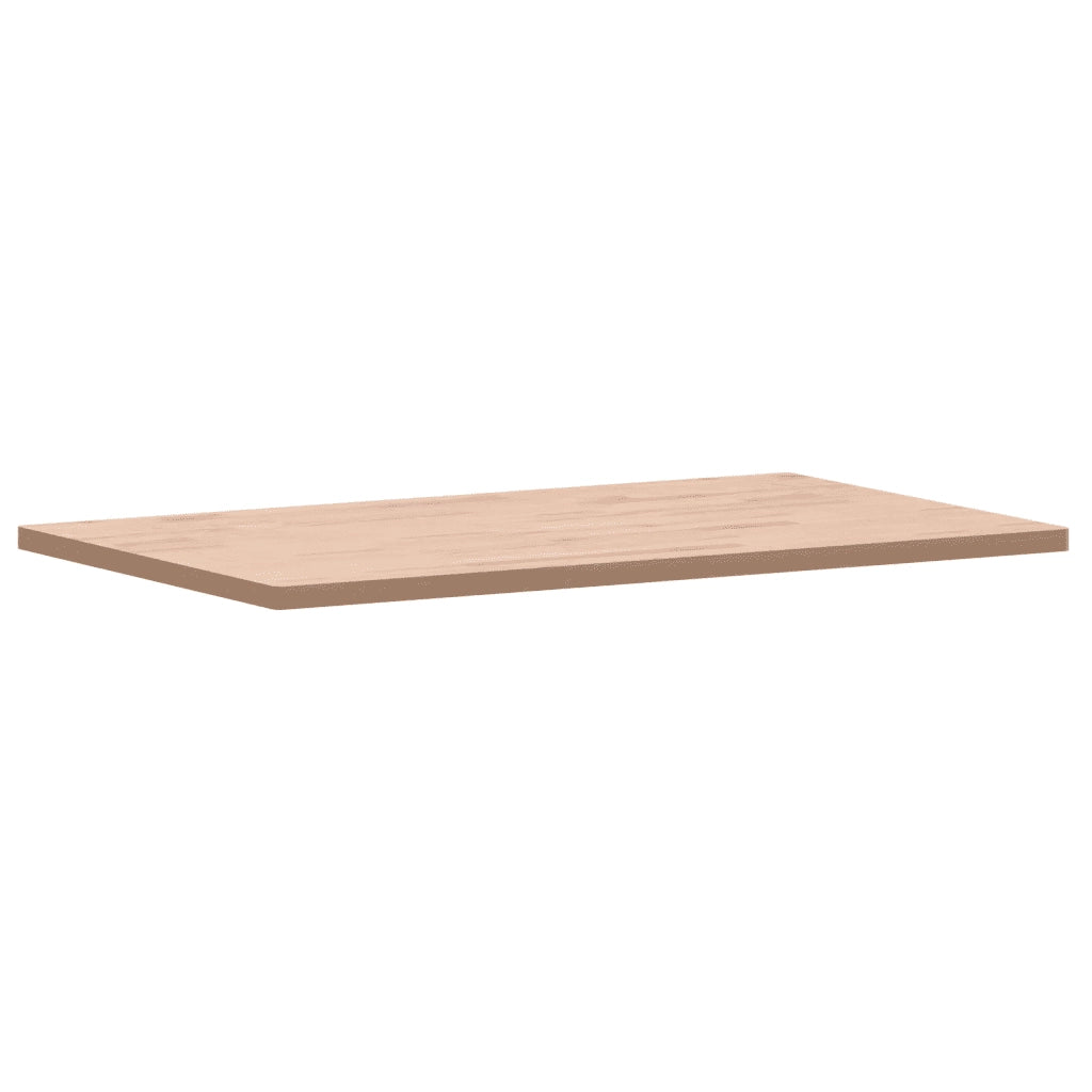 Piano Tavolo | Superficie Tavolo | Piano Scrivania 100x60x2,5cm Rettangolare Legno Massello di Faggio