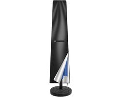 Ombrellone da giardino - Copertura da giardino - Protezione dal tempo - Impermeabile UV - Ventoso - 190 cm Alto - Nero