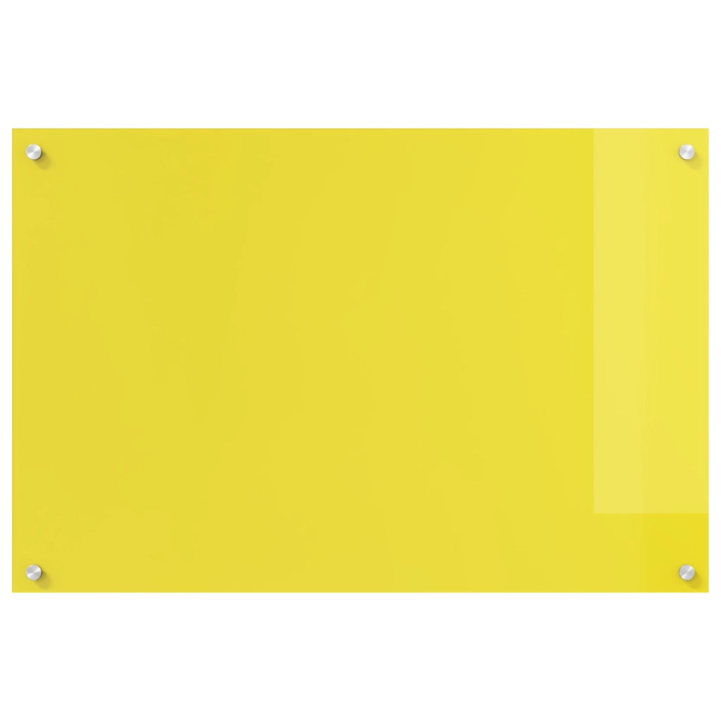Splashback cucina  Giallo 90x60x0,6 cm in vetro temperato