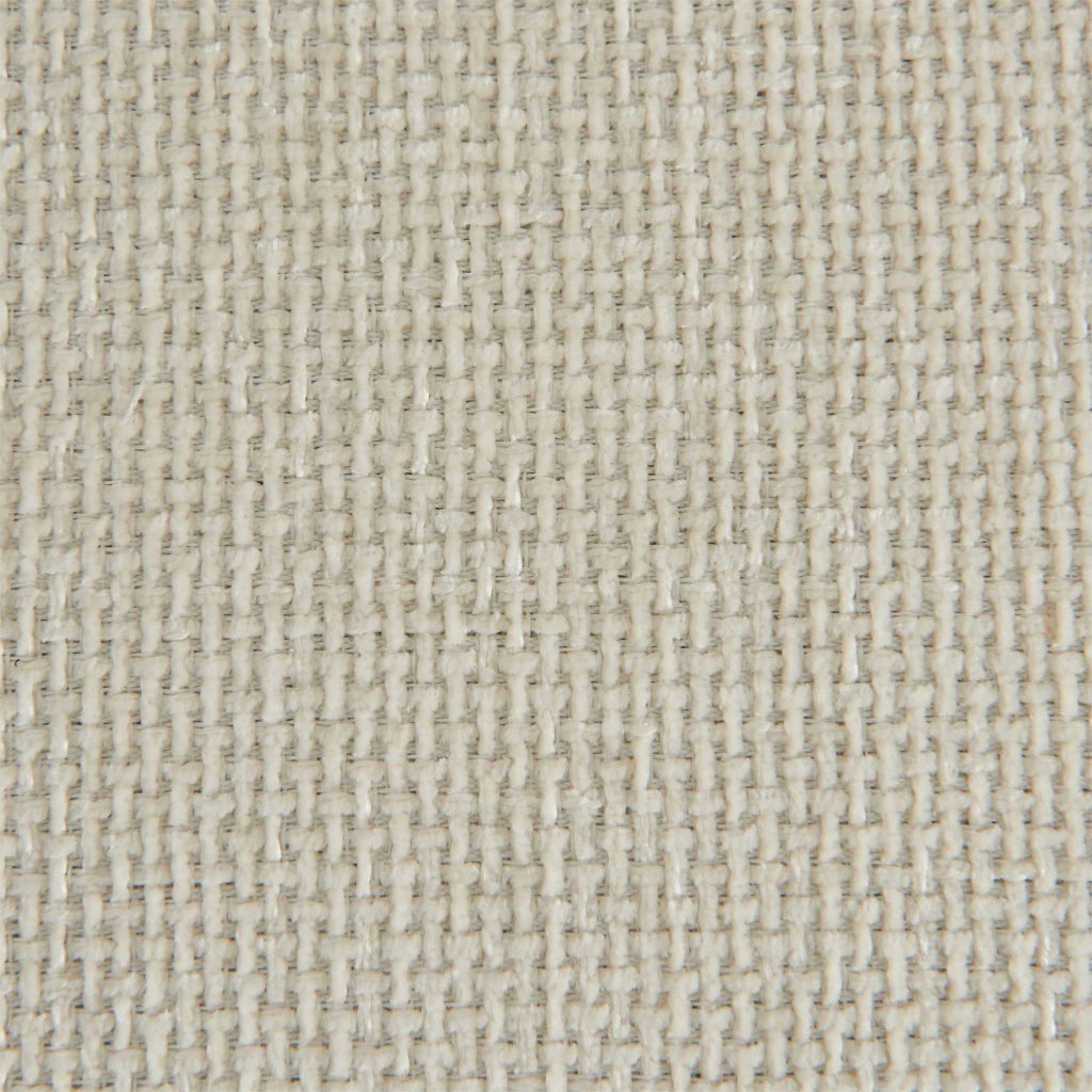Poltrona in tessuto con gambe in legno di hevea, bianco sporco