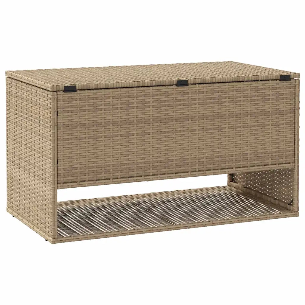 Scatola per Cuscini da Esterno Beige 100x55x55,5 cm Polyrattan 4104144