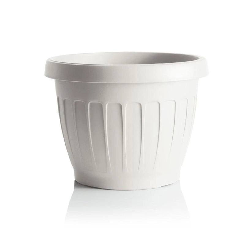 VASO TONDO ø 25 x h.18,5 Lt. 5,7 - bianco  - BAMA