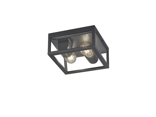 Plafoniera da Esterno  E27 in Pressofusione di alluminio Antracite