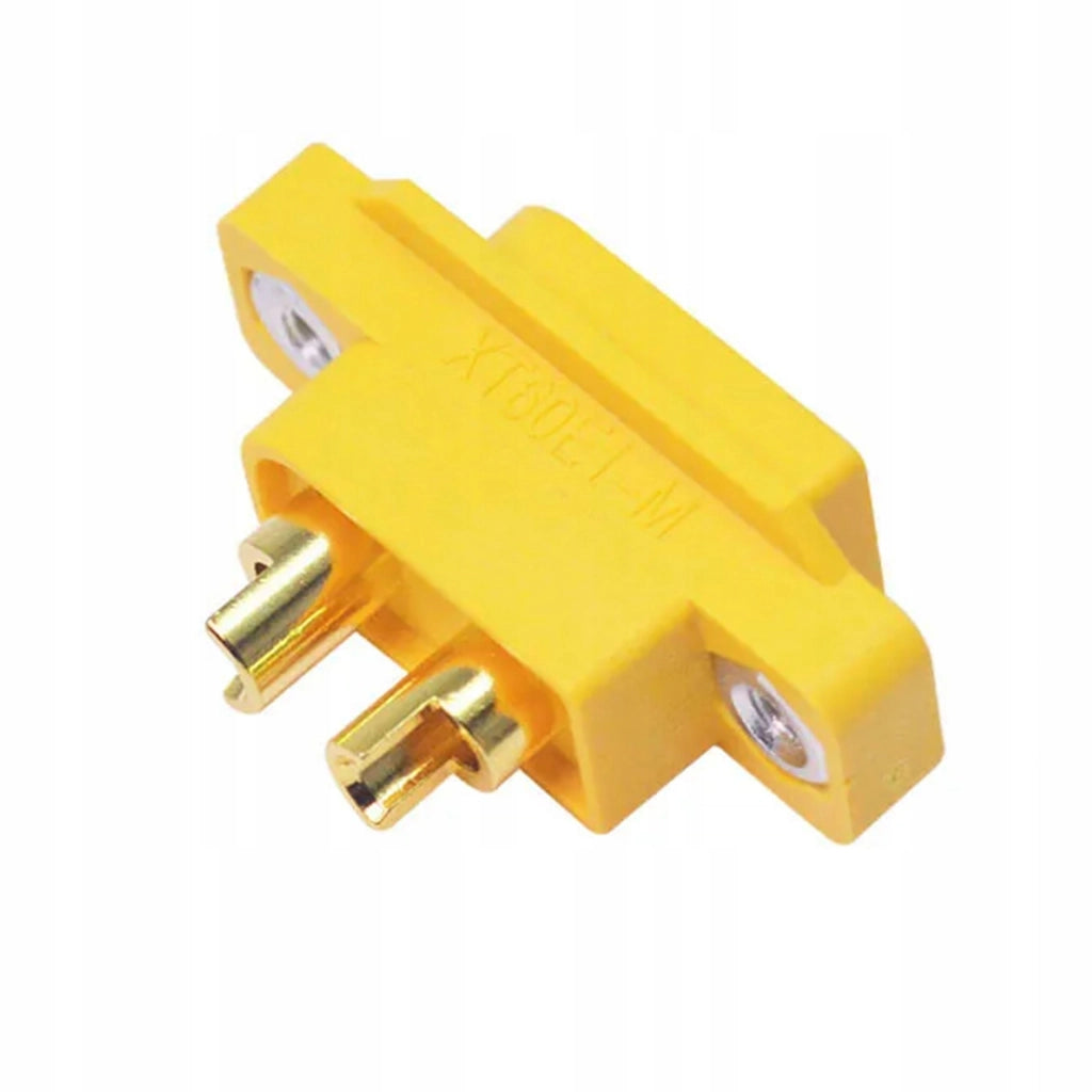 Connettore Maschio XT60E-M Amass – Alta Corrente 30A/60A | Nylon/PA, Placcato Oro, M2.5 | Compatibile con Presa XT60