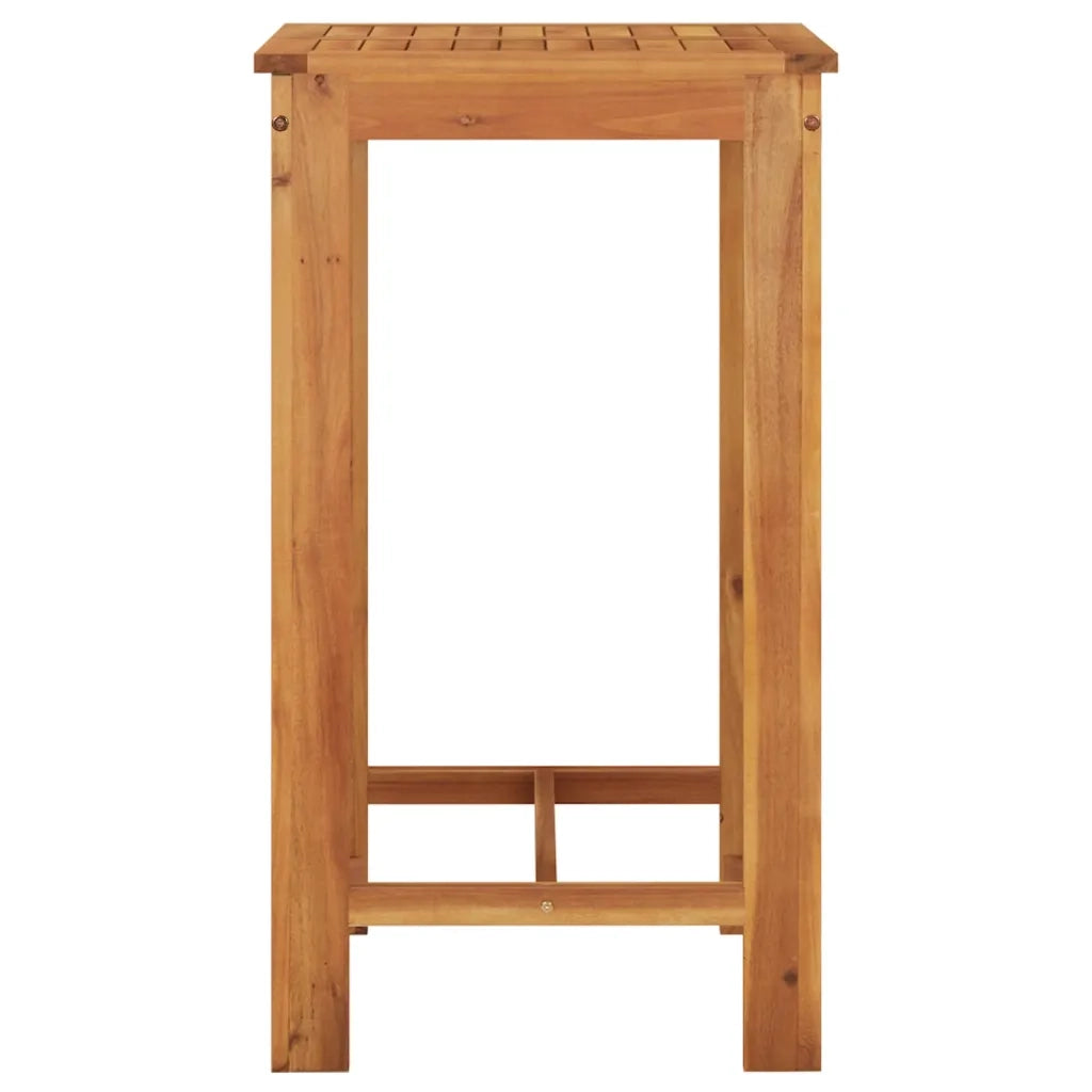 Set Bar da Giardino 3 pz | Set Salotto da Giardino Nero in Legno Acacia e Polyrattan