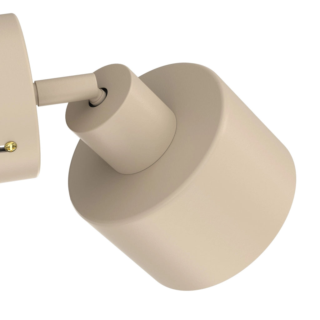 Applique Parkla beige metallo cilindrica 1xE27 Luminex