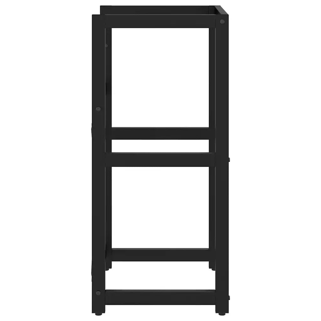 Struttura per Lavabo da Bagno Nera 40x38x83 cm in Ferro 338499