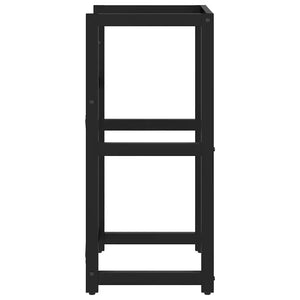 Struttura per Lavabo da Bagno Nera 40x38x83 cm in Ferro 338499