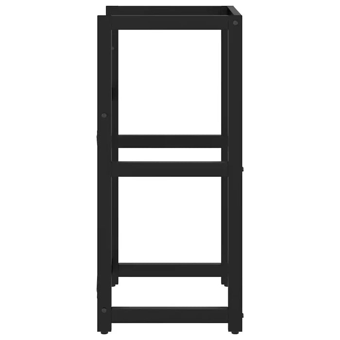 Struttura per Lavabo da Bagno Nera 40x38x83 cm in Ferro 338499