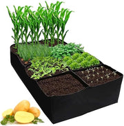 Tazze per piante di pomodoro in tessuto non tessuto, vaso respirante per una crescita ottimale, 8 celle, 90 x 180 cm, ideale per giardinaggio e piante.