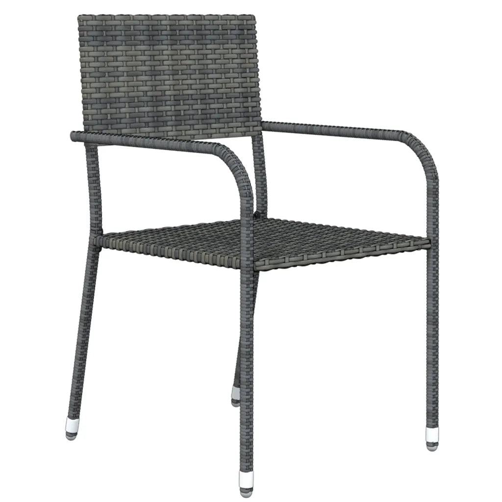 Set Mobili da Pranzo per Giardino 3 pz | Set Salotto da Giardino Grigio