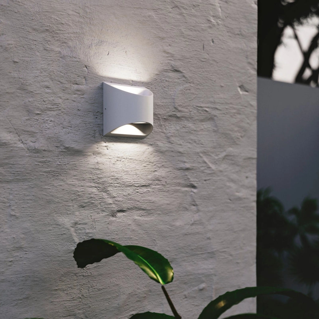 APPLIQUE BIEMISSIONE LED VEYRON BIANCA 7W 840LM CCT 3000K / 4000K IP54 13X6,9X12,3CM