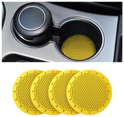 Oggetti di Cassetta - Sostegno per Tazze 4 Pezzi - Antiscivolo - Sostenibile - Sostegno per Tazze Universale - 7 cm di Diametro - Adatto per la maggior parte degli Interni di Auto