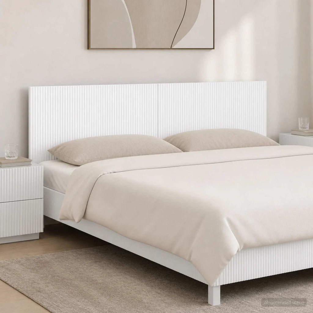 Testiera da Muro ARNHEM Bianco Legno ingegnerizzato 896715
