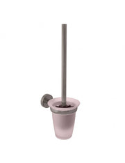 Scopino da parete COLORADO in vetro e ottone grigio metallo spazzolato 40cm