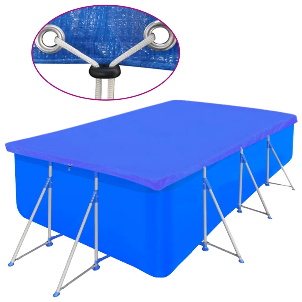Coperture per Piscina 2 pz PE Rettangolari 90 g/mq 540x270 cm CFW2005900