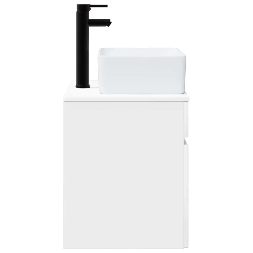 Mobile lavabo da parete Bianco Lucido 49 x 41 x 63 cm 890586
