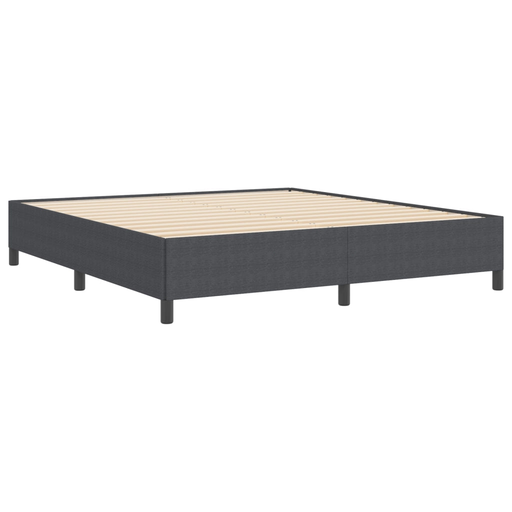 Struttura letto Grigio Scuro 180x200 cm Tessuto in Cords