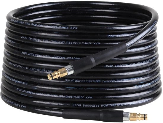 Aspiratore di vapore ad alta pressione - 10 metro condotto - Connettori di connessione rapida - Nero - Adatto per Kärcher K2 K3 K4 K5 K6 K7 - Progettazione innovativa