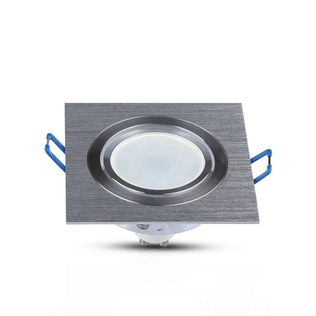 1*GU10 Ratting Square Alluminium Brush