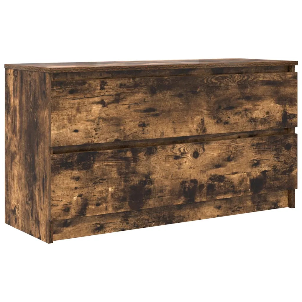 Mobile TV Rovere Fumo 100x35x54 cm in Legno Multistrato