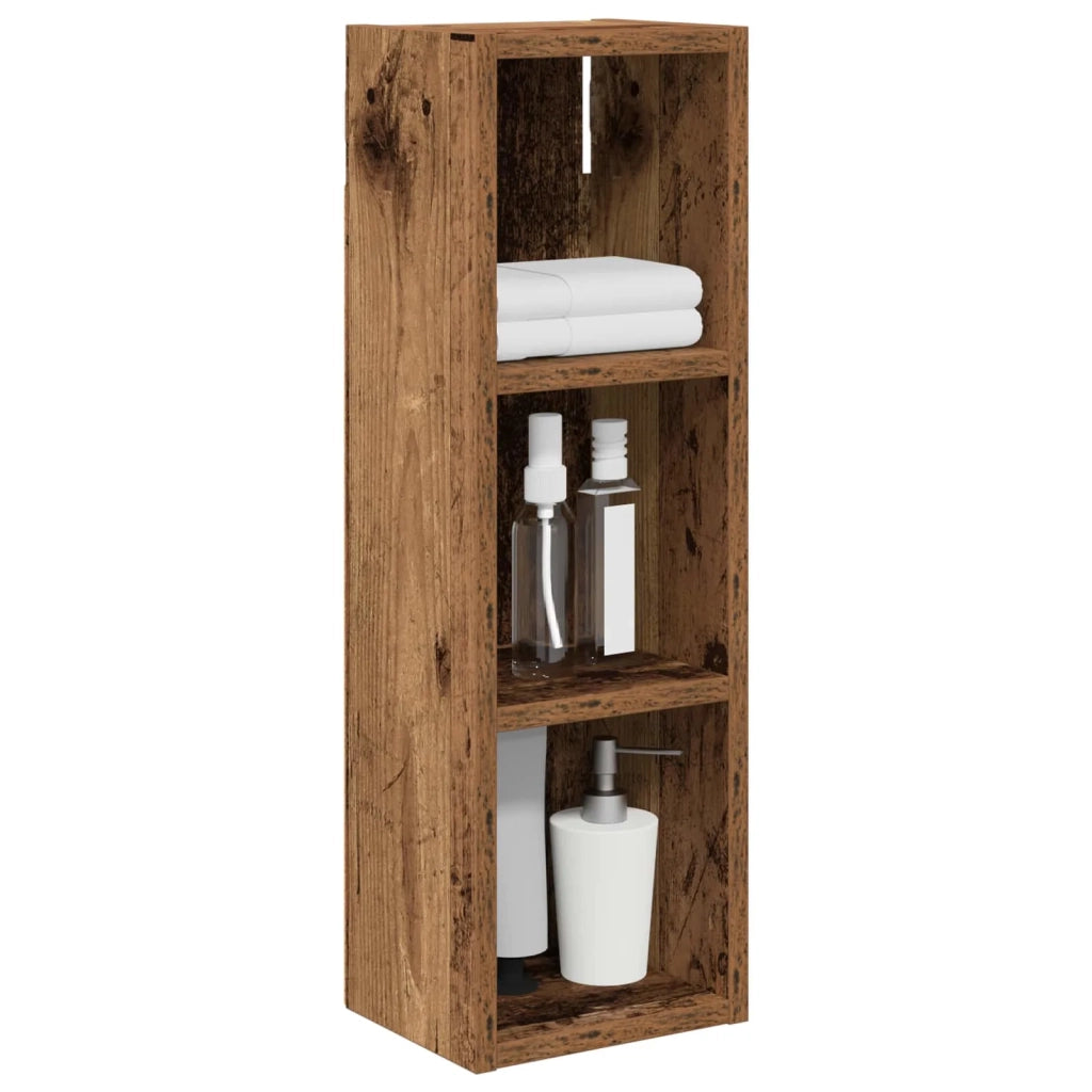 Armadio da Bagno | Mobile da Bagno a muro Legno vecchio 20 x 16 x 62,5 cm
