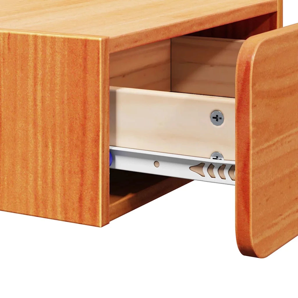 Comodino | Armadio da Notte | Mobiletto da notte con cassetto Marrone cerato 39 x 34 x 16,5 cm