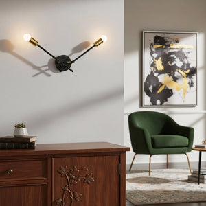 Lampada Da Parete APP1119-2W Black