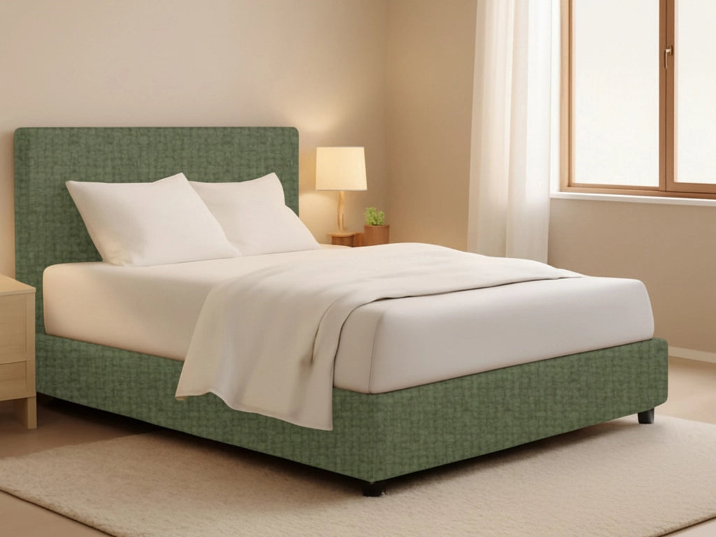 Gosport, Letto Piazza e Mezza Sfoderabile Made in Italy, Verde
