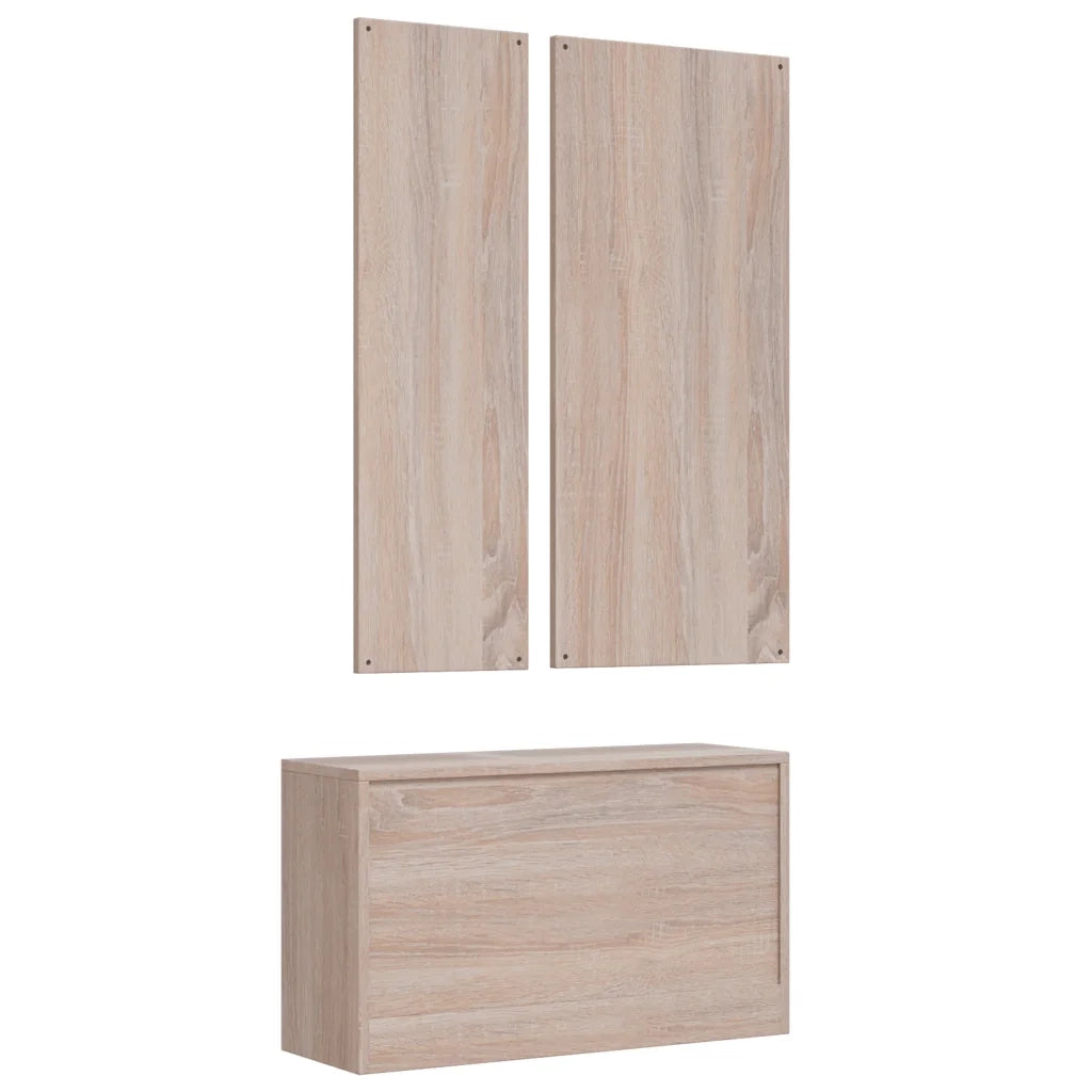 Armadio a 3 Ante Grigio 118x50x171,5cm in Pino Panama Range CFW5795995