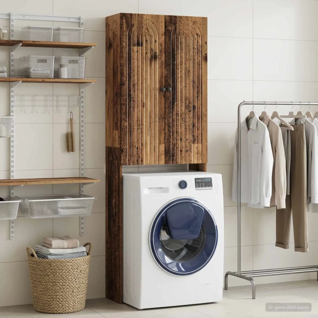 Mobile Bagno ALKMAAR Legno antico 66 x 25,5 x 190 cm 896263