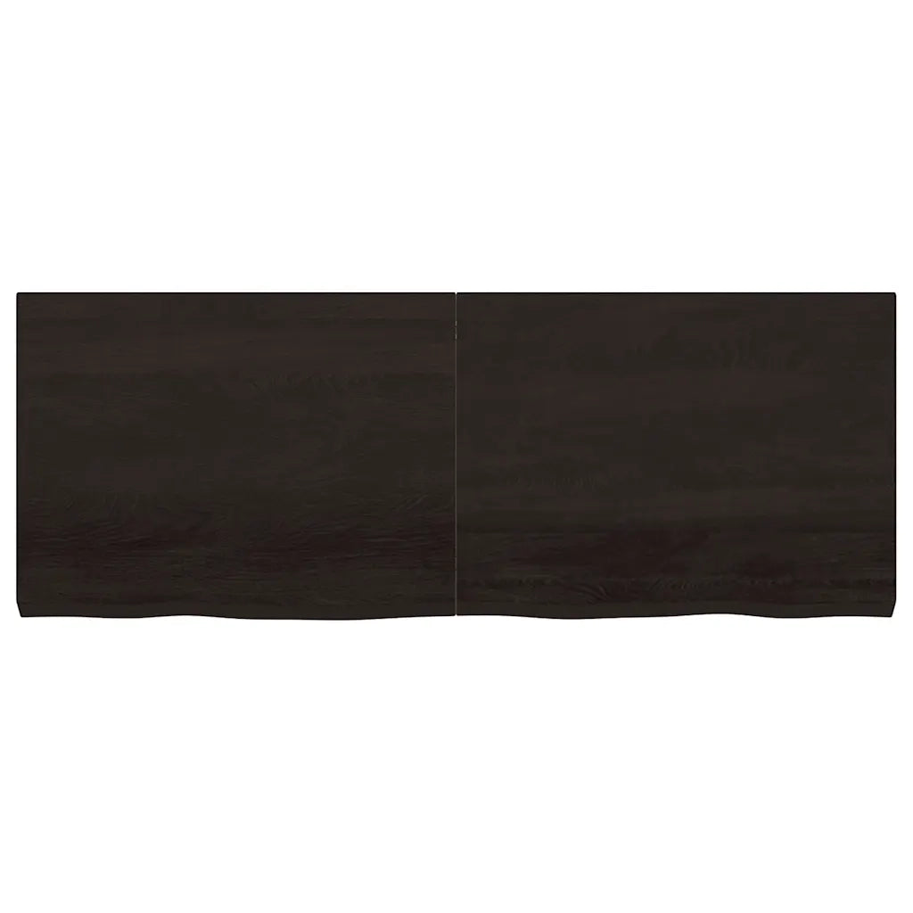 Piano Bagno Marrone Scuro 160x60x(2-6)cm Legno Trattato CFW5544257
