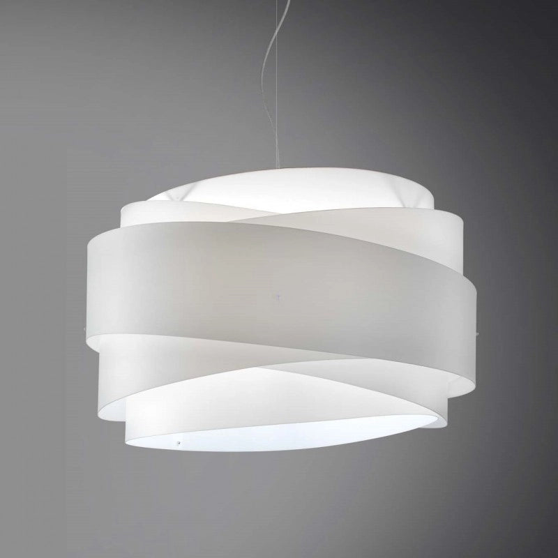 Lampadario a sospensione BEA una luce Bianco diametro 60x h38 cm