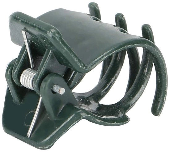 Clip per Piante 100 Unità - Chiusura per Piantagioni - Sostegno - Strumento da Giardino - Materiale Resistente in Plastica - Per Fiorellini - Supporto per Piante