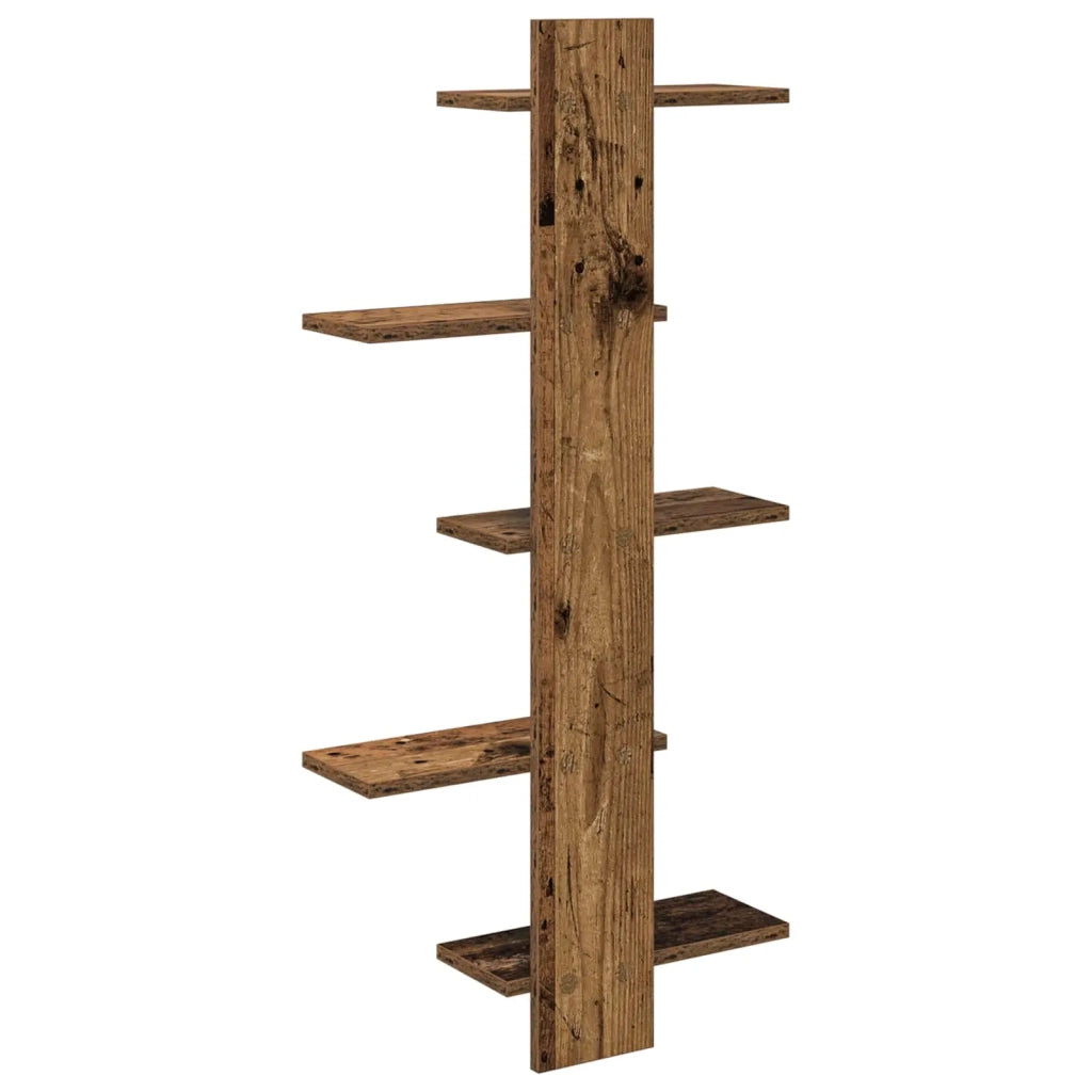 Mensola a muro flottante Legno antico 48,5 x 15 x 101 cm 8012202