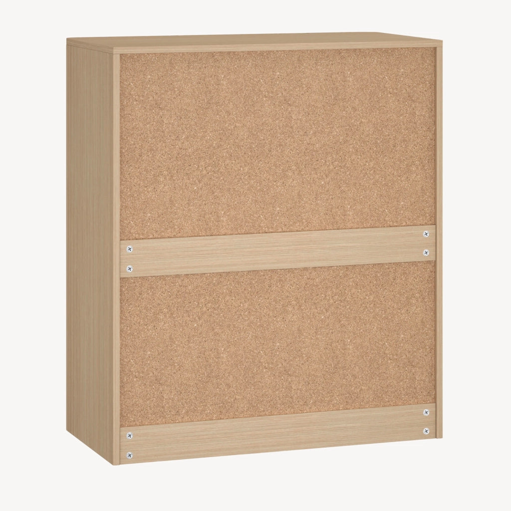 Cassettiera Takranmaa Comò con 5 Cassetti 79 x 30 x 90 cm - Effetto Rovere [en.casa]