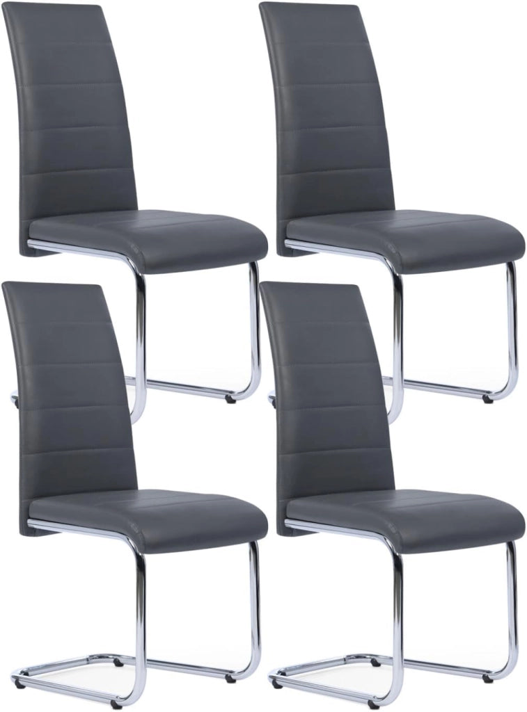 Set di 4 sedie da pranzo grigie MIA