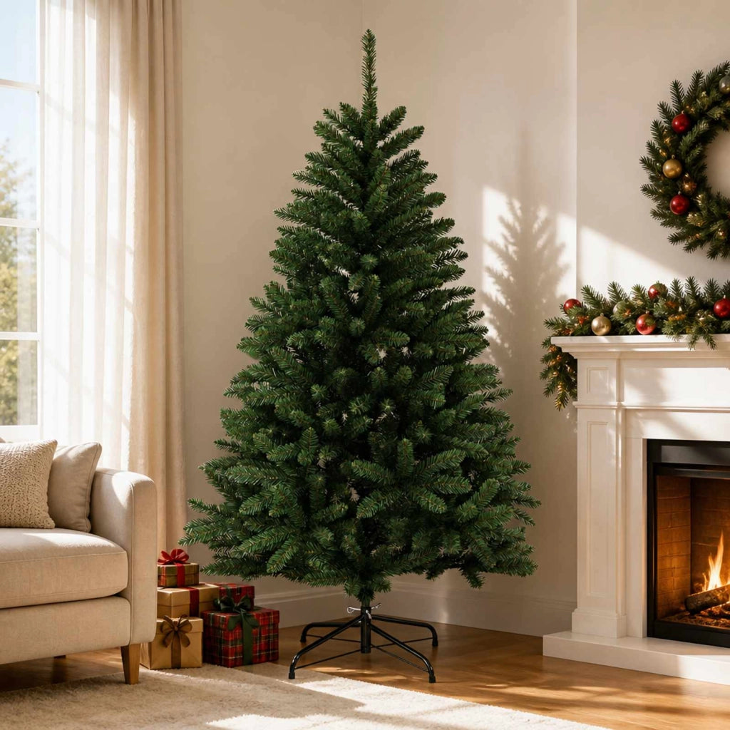 Albero di Natale Artificiale con Rami Pieghevoli 120 cm PVC 42054549