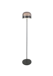 Lampada da terra nera vetro fumé LED CCT 20W Xelira