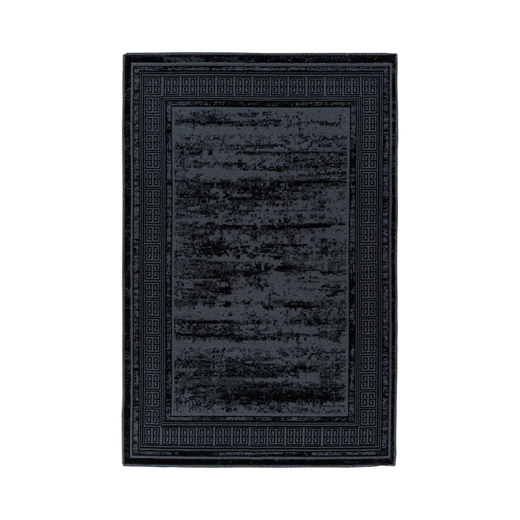 Tappeto Kalea 300 nero effetto vintage 160x230 cm