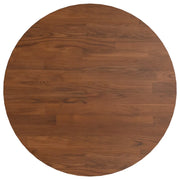 Piano Tavolo Rotondo Marrone Scuro Ø40x1,5 cm Rovere Trattato 342966