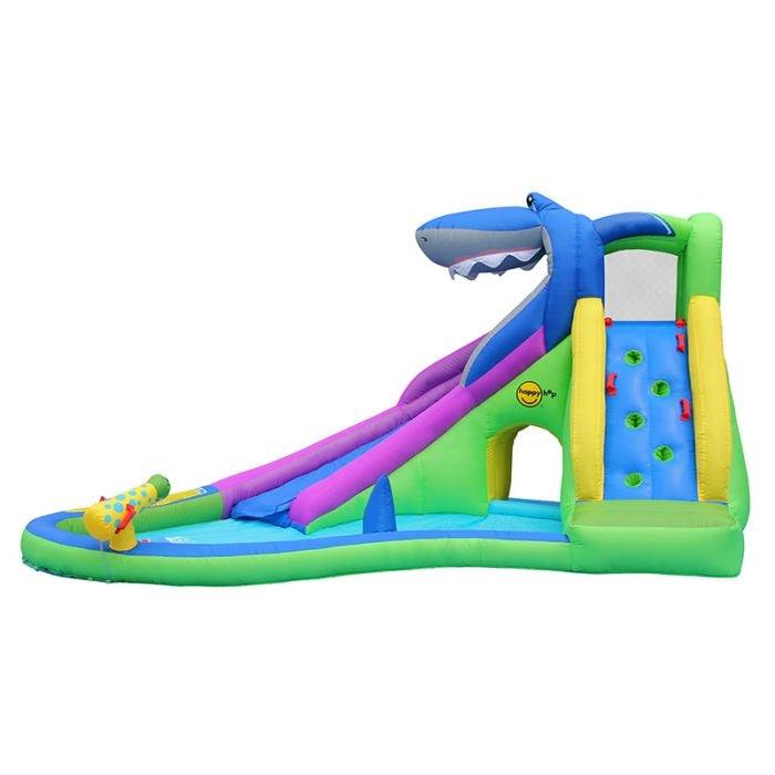 Scivolo gonfiabile per bambini SQUALO con giochi ad acqua