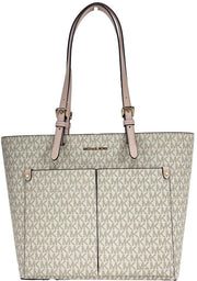 Borsa a Tracolla da Viaggio Medio con Doppio Taschino a Pochette, Tinta Poeder Blush