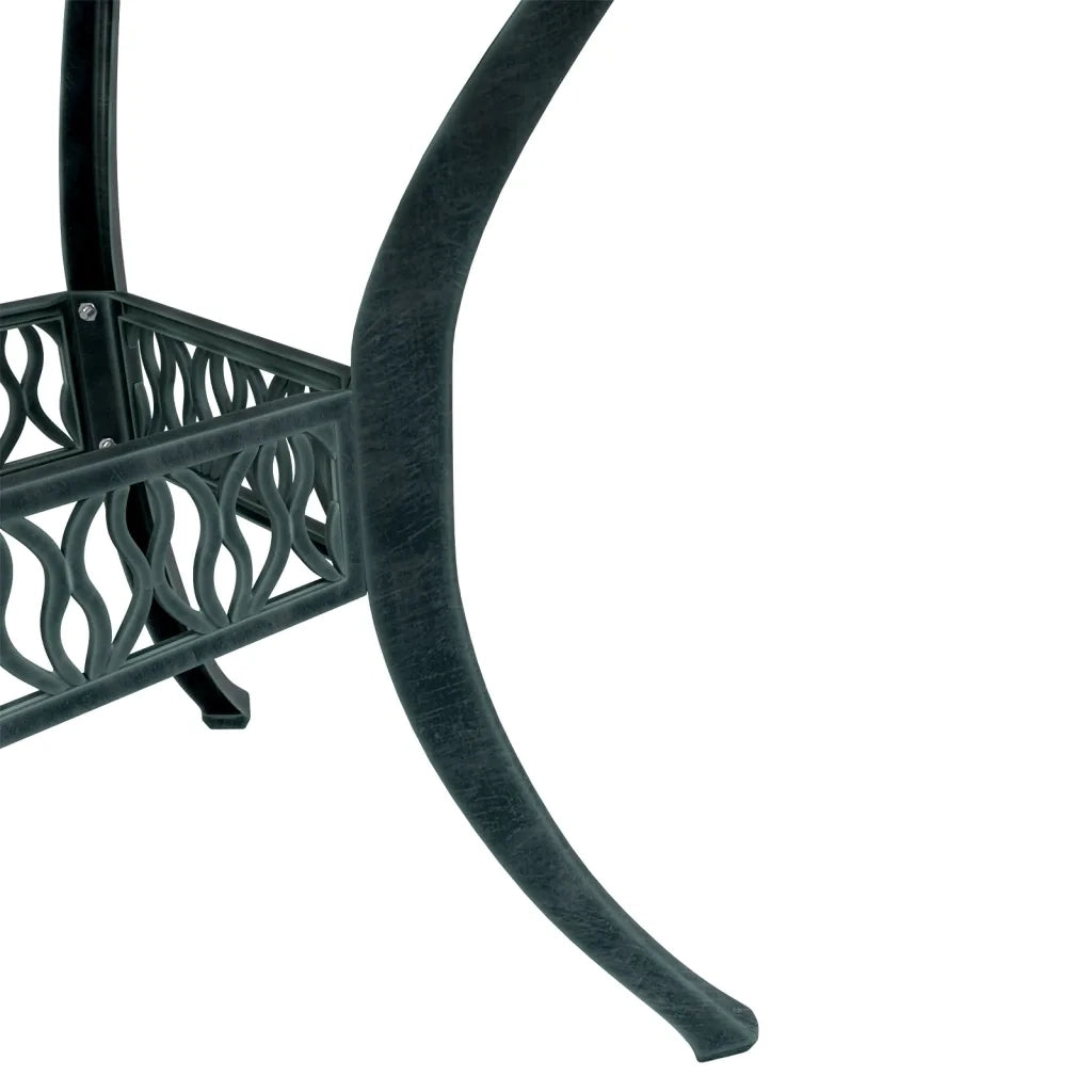 Tavolo da Giardino Verde Ø90x75 cm in Alluminio Pressofuso 4002810